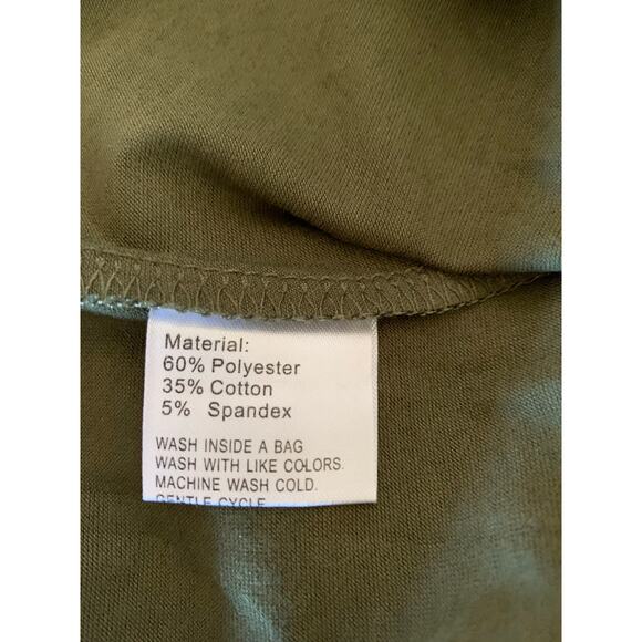 1 Piece Jumpsuit 2 Pockets V Neck & V Back NEW XL Green - Picture 9 of 10